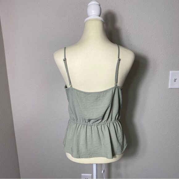Flawless Sage Green Aurelia Tie Front Cami Women's Size Medium - Picture 3 of 14